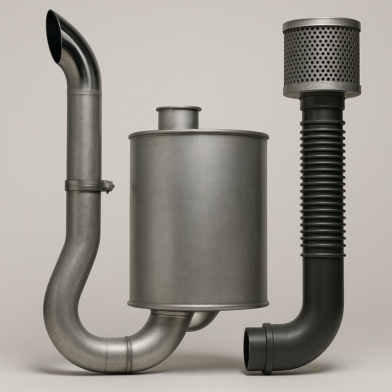 Exhaust and air intake systems